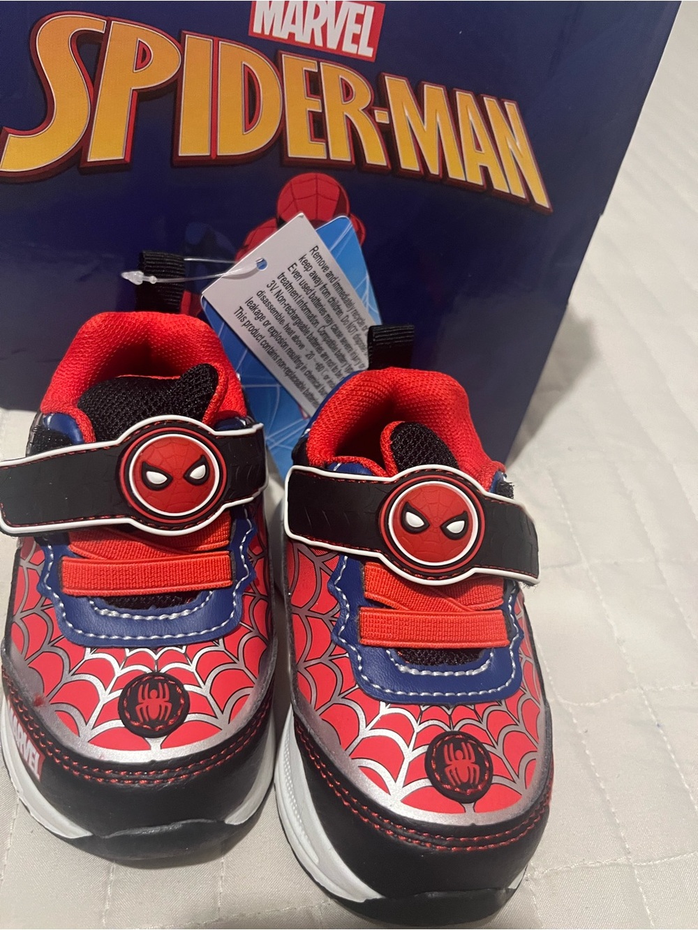 Marvel Spider-Man Red, Black & Blue Kids Sneakers